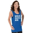 thumbnail image 1 of Worlds Okayest Mom Mothers Day Mama Tank Top Tee Shirt Women Brisco Brands S, 1 of 5