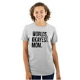 thumbnail image 1 of Worlds Okayest Mom Mothers Day Mama Women's Plus Size Graphic Tee Brisco Brands 4X, 1 of 5