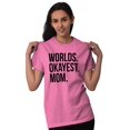 thumbnail image 1 of Worlds Okayest Mom Mothers Day Mama Women's Plus Size Graphic Tee Brisco Brands 2X, 1 of 5