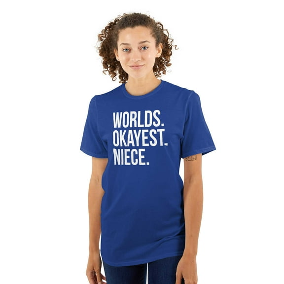 Worlds Okayest Niece Family Love Women's Plus Size Graphic Tee Brisco Brands 2X