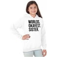thumbnail image 1 of Worlds Okayest Sister Siblings Little Kids Hoodie Sweatshirt Girls Teen Brisco Brands S, 1 of 5