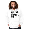 thumbnail image 1 of Worlds Okayest Son Funny Children Hoodie Hooded Sweatshirt Men Brisco Brands L, 1 of 5