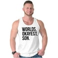 thumbnail image 1 of Worlds Okayest Son Funny Children Tank Top Sleeveless Tee Men Brisco Brands L, 1 of 5