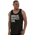 thumbnail image 1 of Worlds Okayest Son Funny Children Tank Top Sleeveless Tee Men Brisco Brands S, 1 of 5