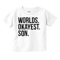 thumbnail image 1 of Worlds Okayest Son Funny Children Youth T Shirt Tee Boys Infant Toddler Brisco Brands 18M, 1 of 4