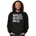 thumbnail image 1 of Worlds Okayest Uncle Niece Nephew Fun Hoodie Hooded Sweatshirt Men Brisco Brands S, 1 of 5