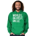 thumbnail image 1 of Worlds Okayest Uncle Niece Nephew Fun Men's Big & Tall Graphic Hoodie Brisco Brands 5X, 1 of 4