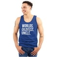 thumbnail image 1 of Worlds Okayest Uncle Niece Nephew Fun Mens Big & Tall Graphic Tank Top Brisco Brands 2X, 1 of 5