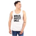 thumbnail image 1 of Worlds Okayest Uncle Niece Nephew Fun Mens Big & Tall Graphic Tank Top Brisco Brands 2X, 1 of 5