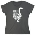 thumbnail image 1 of Worlds Silliest Goose Sarcastic Humor Novelty Funny Women's Casual Tees, 1 of 3