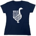 thumbnail image 1 of Worlds Silliest Goose Sarcastic Humor Novelty Funny Women's Casual Tees, 1 of 3