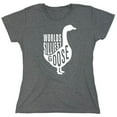 thumbnail image 1 of Worlds Silliest Goose Sarcastic Humor Novelty Funny Women's Casual Tees, 1 of 3