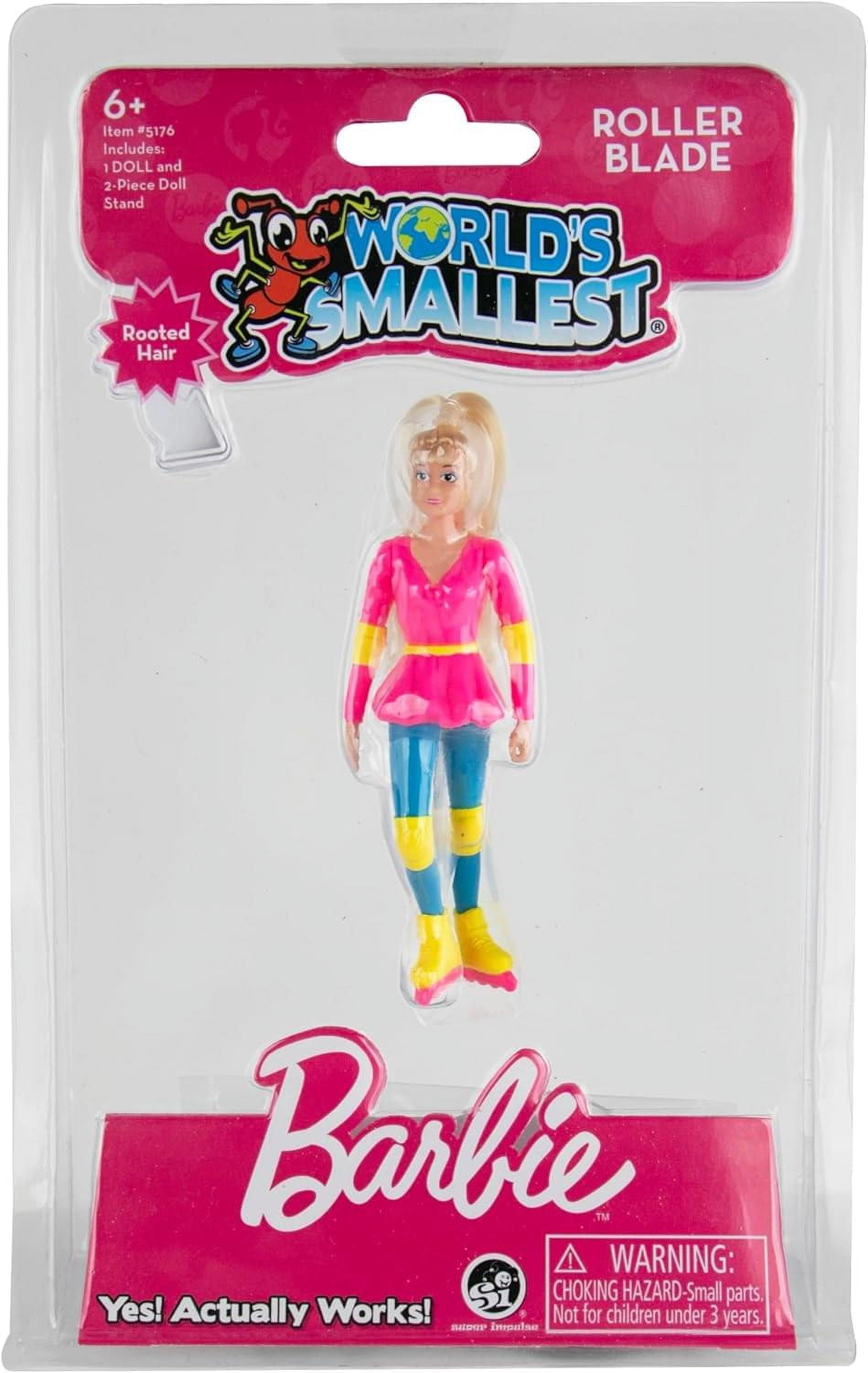 World's Smallest Barbie Rollerblade Doll, Miniature Collectible