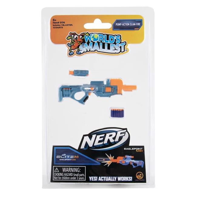 Worlds Smallest  Nerf Blasters Dart Launcher Toy - Multi Color