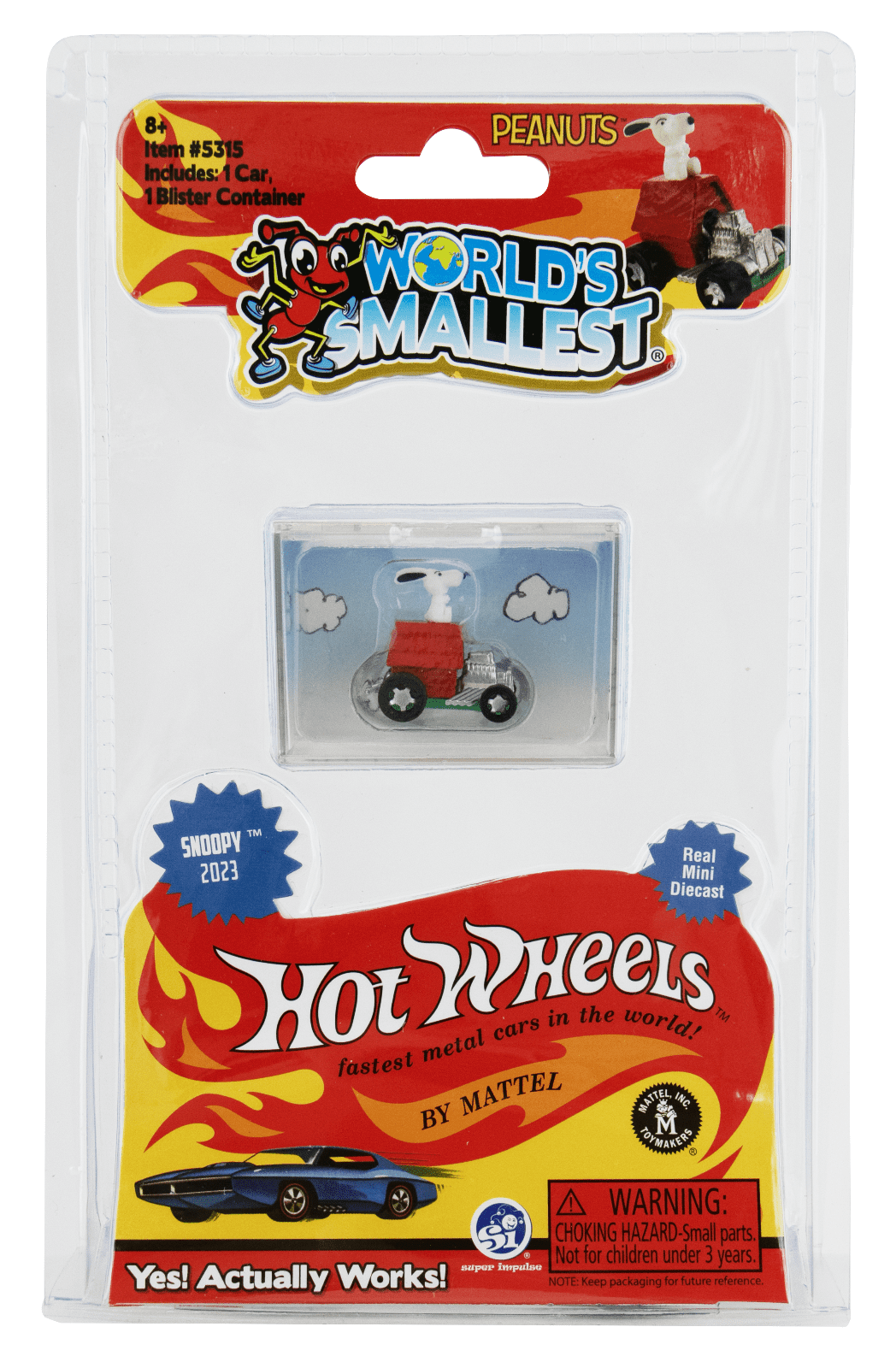 Worlds Smallest SNOOPY Red Baron Peanuts Hot Wheels Car - Walmart.com