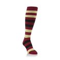 thumbnail image 1 of Worlds Softest Striped Team Womens Over the Calf Socks One Size Fits Most (Garnet/Gold/Black), 1 of 1