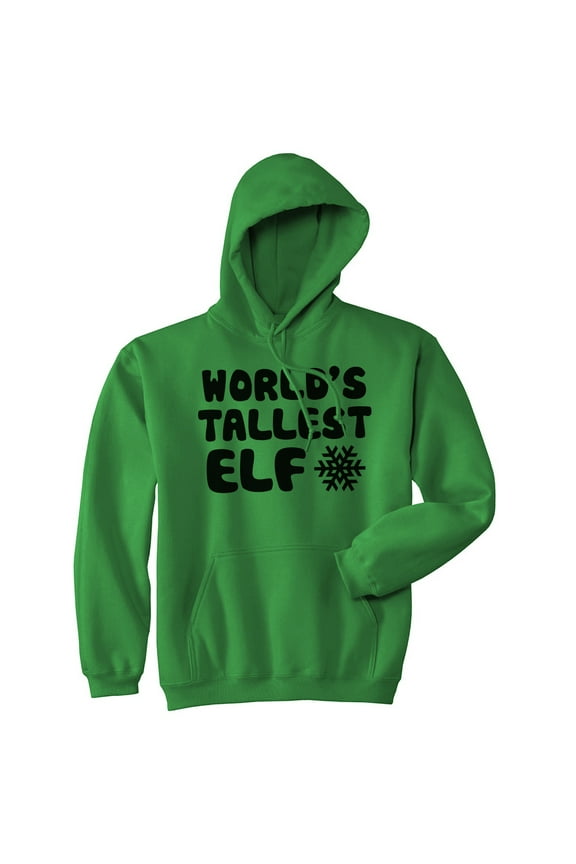 Worlds Tallest Elf Funny Christmas Vacation Hoodie Hilarious Cool Joke Sweater