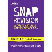 Collins GCSE Grade 9-1 Snap Revision Worlds and Lives Poetry Cluster Aqa GCSE 9-1 English Literature Revision Guide Ideal for the 2026 and 2027 Exams, Paperback