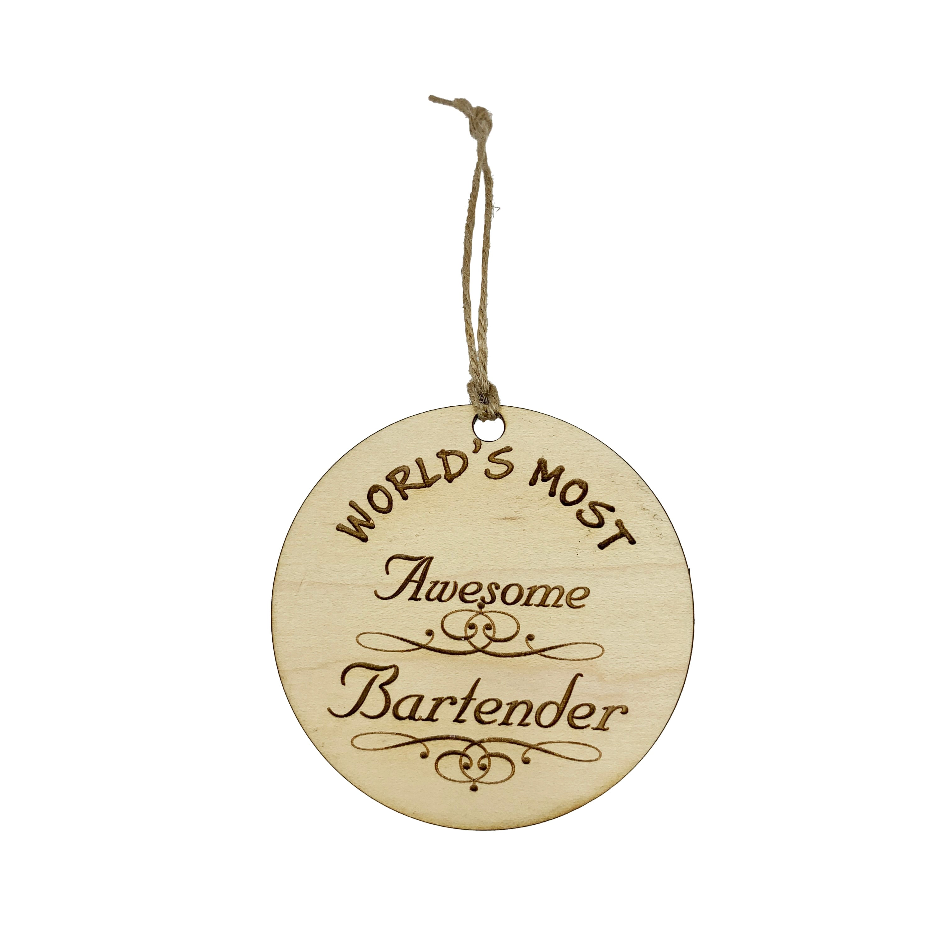 Worlds most Awesome Barback - Ornament Worlds most Awesome Barback - Ornament