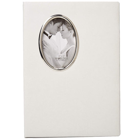 Worldus 300 Pocket 3 up White Wedding Bookbound Photo Album