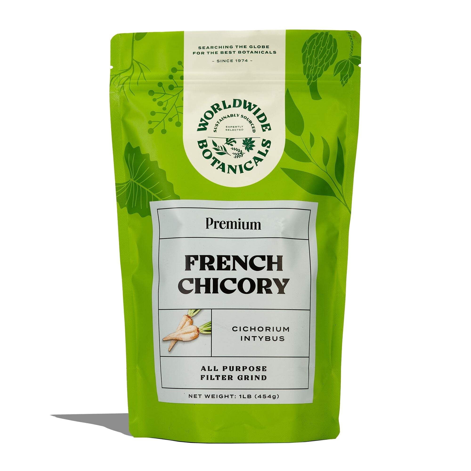 Worldwide Botanicals French Roasted Chicory Root 1 Pound Prebiotic