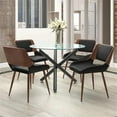 thumbnail image 1 of Worldwide Home Furnishings 207-476-582PUBK 5 Piece Suzette & Hudson Dining Set - Black Table with Black Chair, 1 of 1