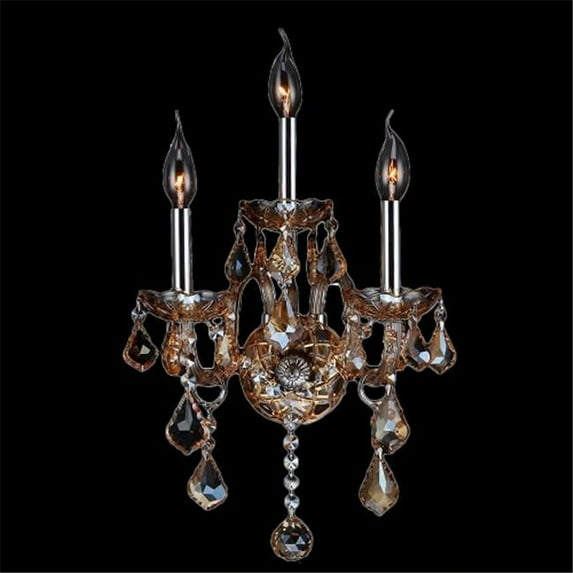 Worldwide Lighting W2310313 Provence 3 Light 13" Wide Wall Sconce - Orange