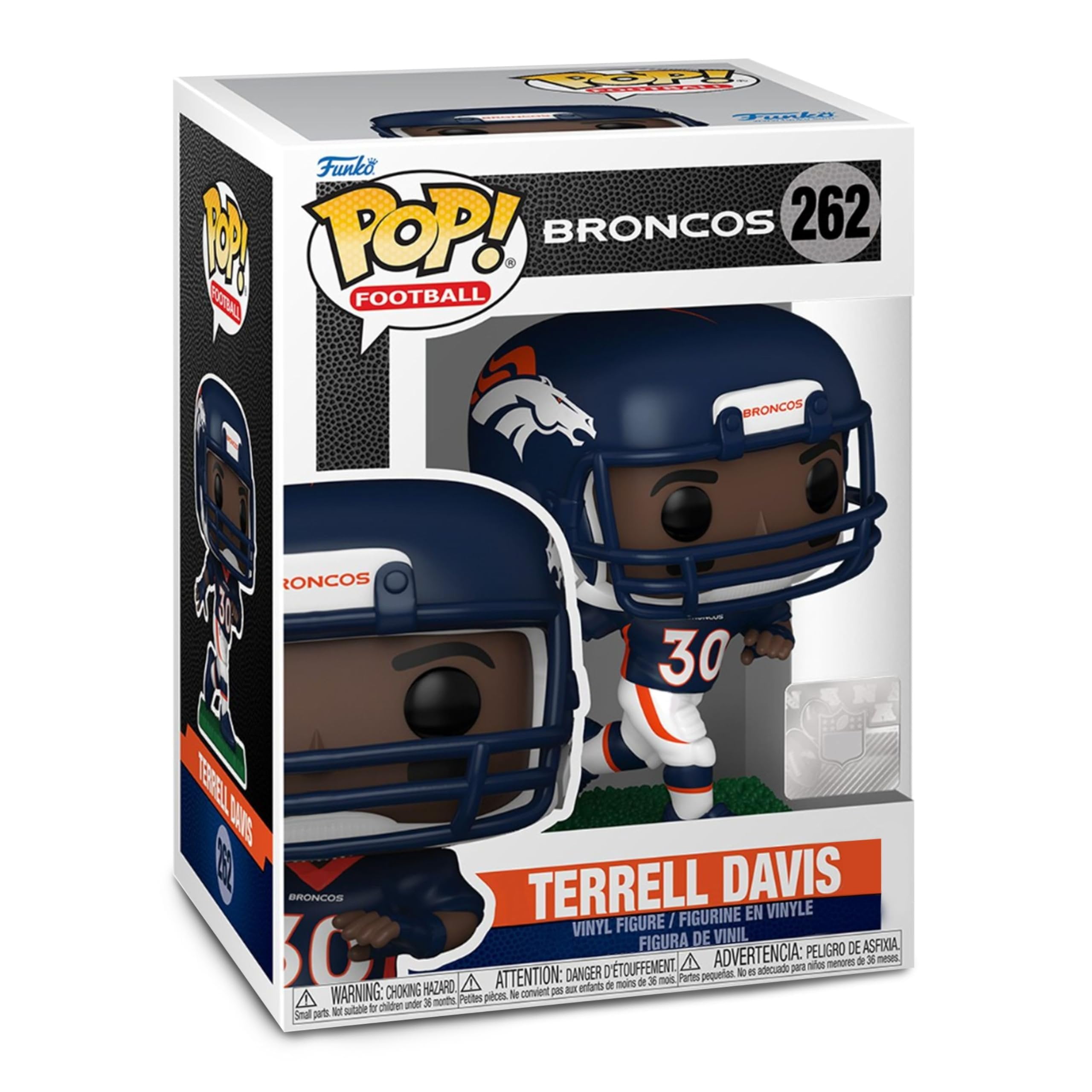 Terrell Davis Funko Pop! Football: NFL Legends Broncos - Collectible Vinyl Figure #262 with Box