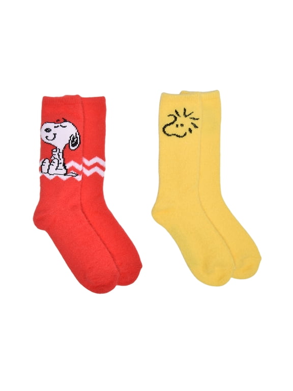 Worldwide Peanuts Women's' 2-Pack Boot Socks, Shoe Size 4-10