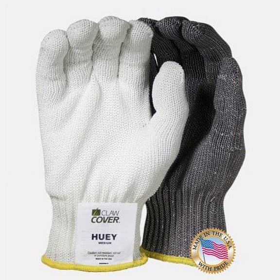 Worldwide Protective Products Claw Cover Huey Level 5 Cut Resistant Glove, White, Medium