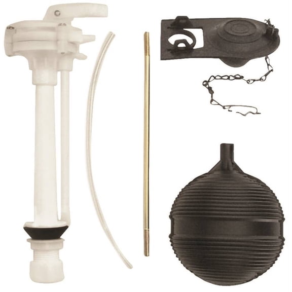 Worldwide Sourcing 24451-3L Economy Toilet Tank Repair Kit, 1 Set-Piece, Black/White