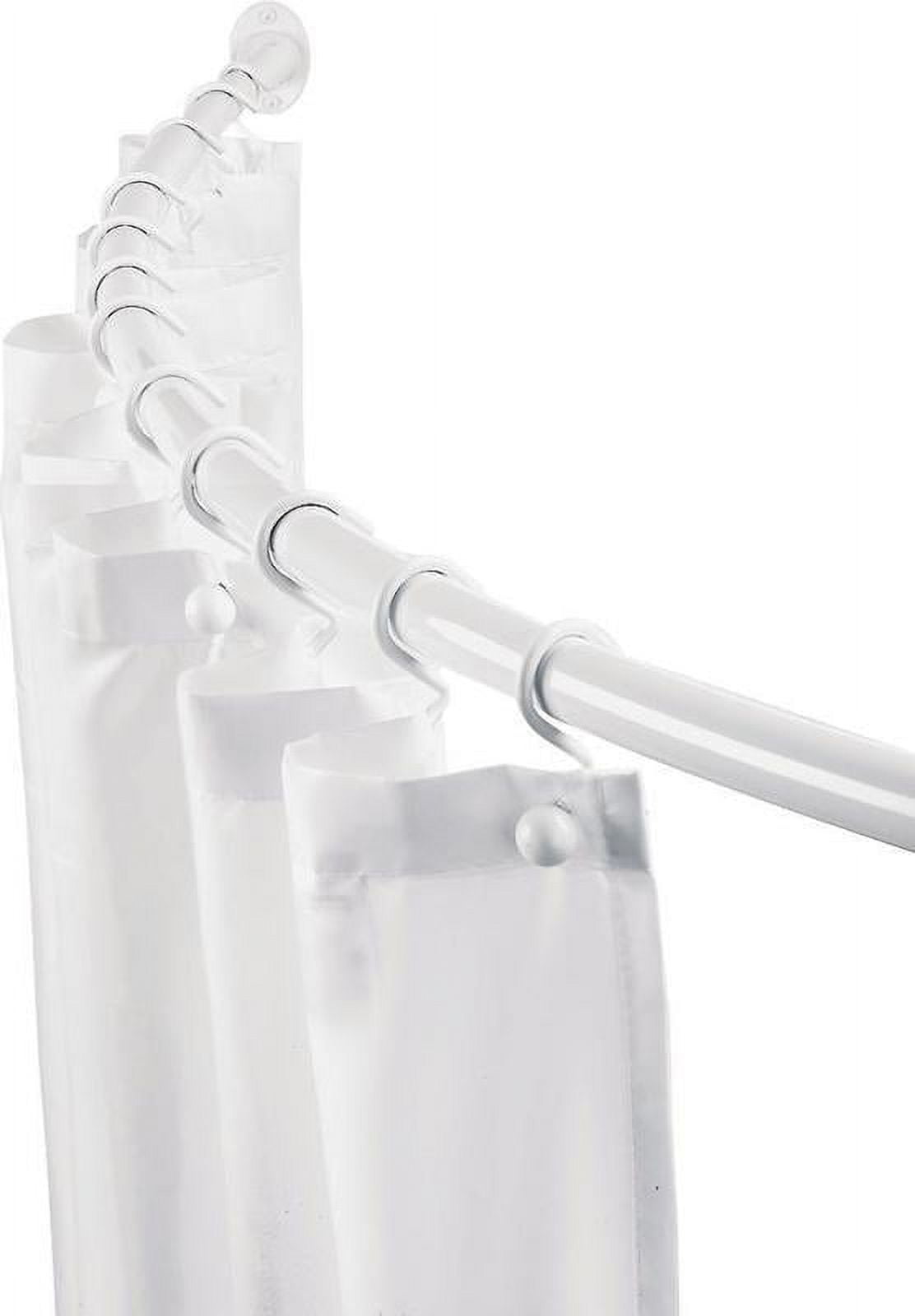 Worldwide Sourcing Adjustable Curved Curtain Shower Rod, Steel ...