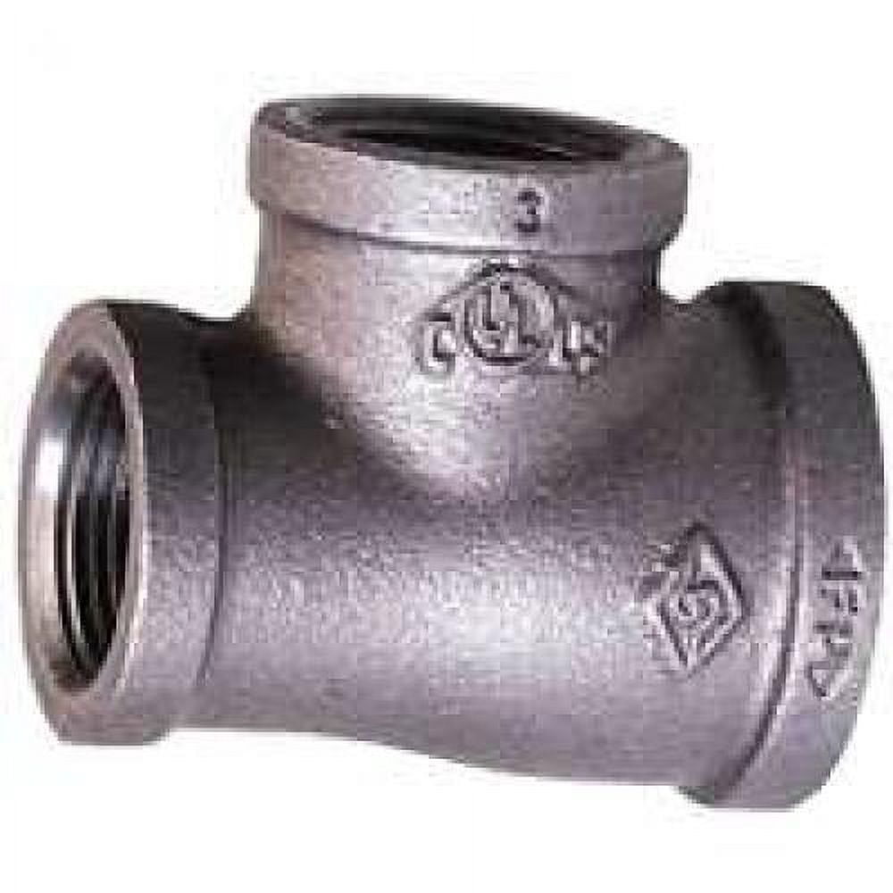 Worldwide Sourcing 6101802 2 x 2 x 1. 5 inchblack Malleable Tee ...