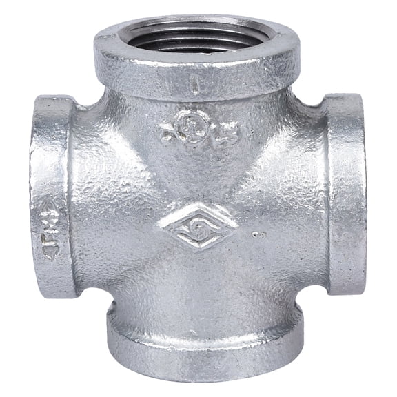 Worldwide Sourcing PPG180-25 Pipe Cross, 1 in