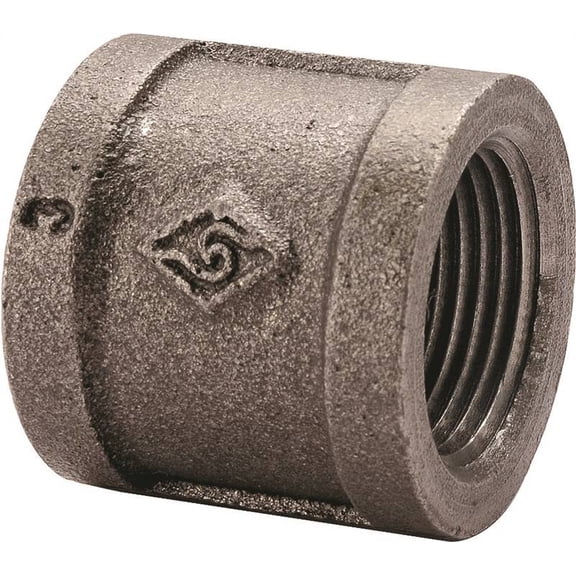 Worldwide Sourcing Pipe Coupling 1-1/2 In Threaded Black Oxide