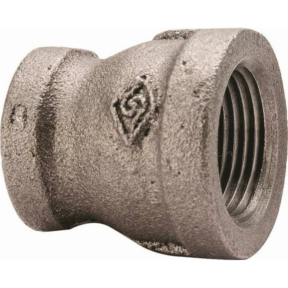 Worldwide Sourcing Pipe Reducing Coupling 1-1/4 X 1 In Threaded Black Oxide