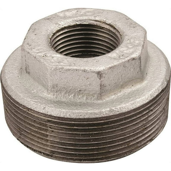 Worldwide Sourcing Pipe Reducing Hexagonal Bushing 2-1/2 X 2 In Mip X Fip Malleable Iron Galvanized