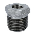 thumbnail image 1 of Worldwide Sourcing Pipe Reducing Hexagonal Bushing 3/8 X 1/4 In Mip X Fip Malleable Iron Galvanized, 1 of 1