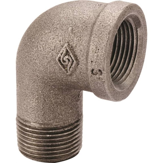 Worldwide Sourcing Pipe Street Elbow 90 Deg 3/8 In Threaded Malleable Iron