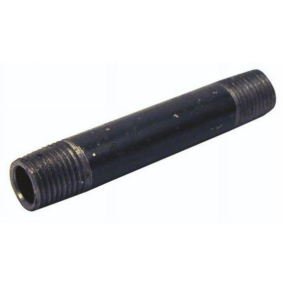 Worldwide Sourcing Standard Pipe Nipple 1/4 In Threaded 3 In L Steel Black Oxide