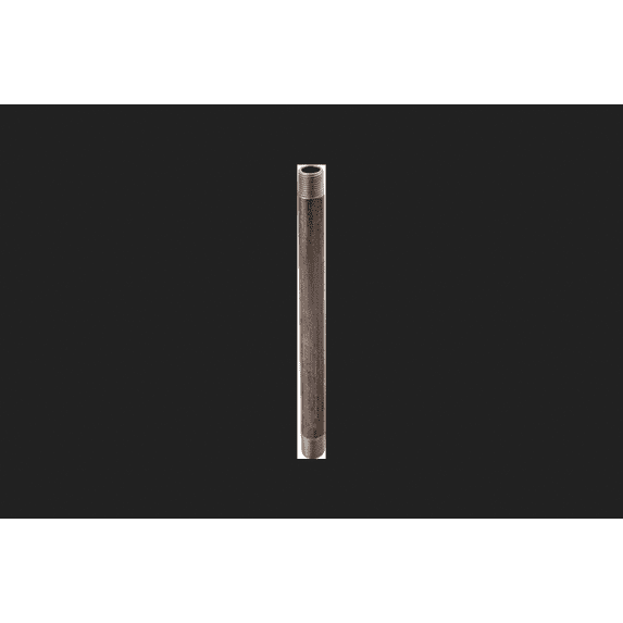 Worldwide Sourcing Standard Pipe Nipple 1 In Threaded 6 In L Steel Black Oxide