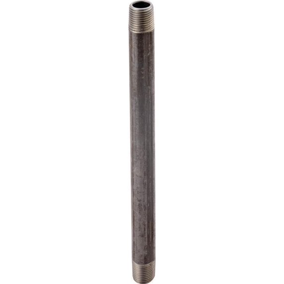 Worldwide Sourcing Standard Pipe Nipple 3/4 In Threaded 2-1/2 In L Steel Black Oxide