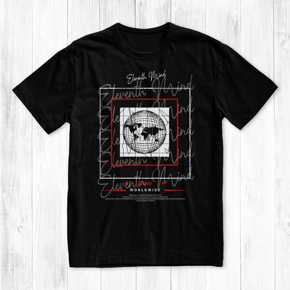 Worldwide T-Shirt, Eleventh Mind Graphic Tee, Streetwear Brand