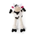 thumbnail image 1 of Worldwise 73556-98997-024 goDog Checkers Skinny Cow with Chew Guard Technology Mini Durable Plush Dog Toy, 1 of 10