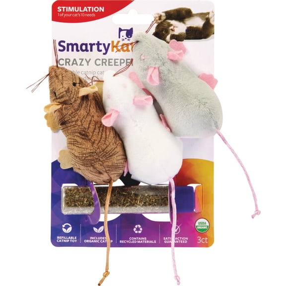Worldwise SmartyKat Crazy Creepers Cat Toy - Pack of 6