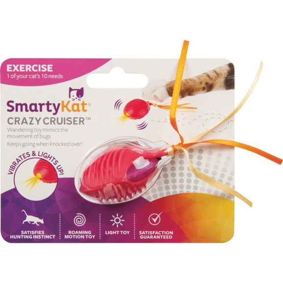 Worldwise SmartyKat Crazy Cruiser Rumble Egg Electronic Cat Toy - Pack of 2