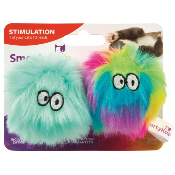 Worldwise SmartyKat Fuzzy Friends Catnip Ball Cat Toy - Single Pack