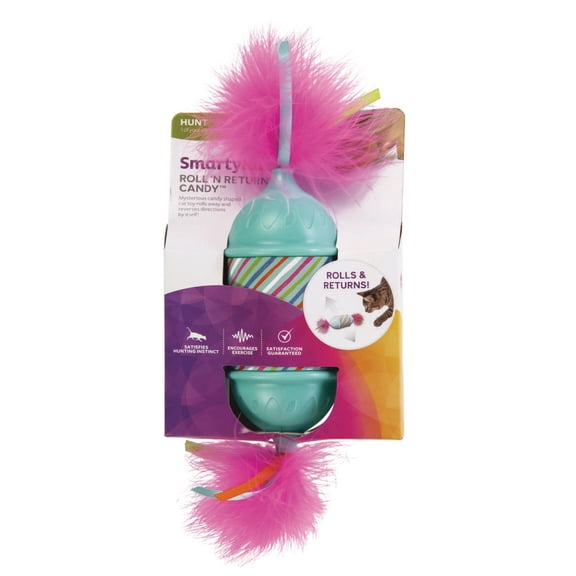 Worldwise SmartyKat Roll N Return Candy Mysterious Motion Cat Toy - Pack of 6