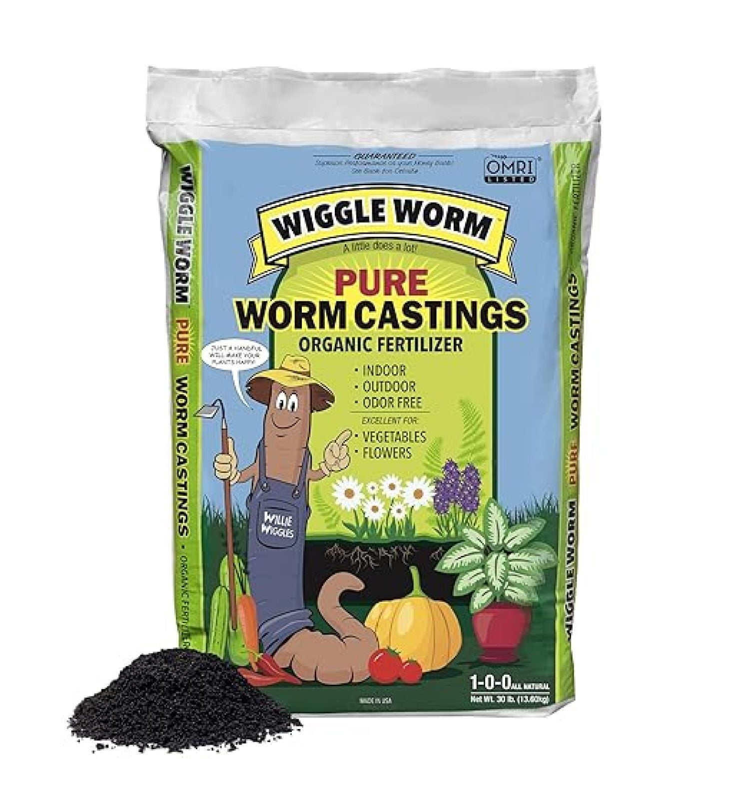 Worm Castings Fertilizer 30lbs Organic Soil Conditioner For Plants worm-castings-fertilizer-30lbs-organic-soil-conditioner-for-plants