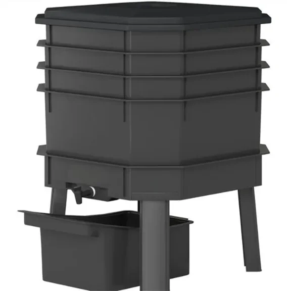 Worm Composting Bin Black
